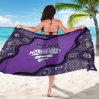 Custom Hobart Hurricanes Sarong Indigenous Art - Grunge Style