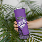 Custom Hobart Hurricanes Skinny Tumbler Indigenous Art - Grunge Style