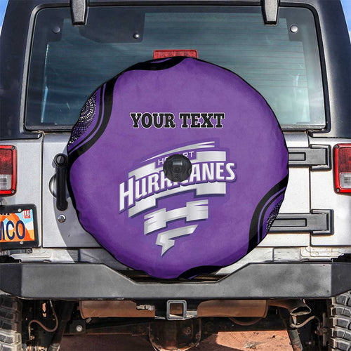 Custom Hobart Hurricanes Spare Tire Cover Indigenous Art - Grunge Style
