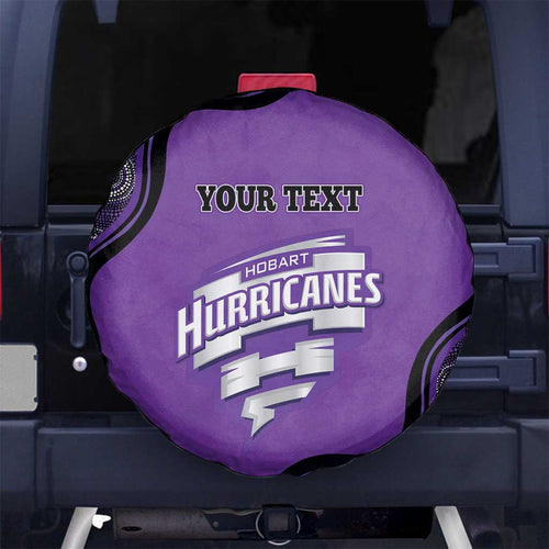Custom Hobart Hurricanes Spare Tire Cover Indigenous Art - Grunge Style