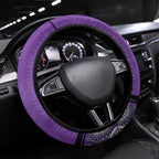 Hobart Hurricanes Steering Wheel Cover Indigenous Art - Grunge Style
