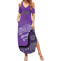 Custom Hobart Hurricanes Summer Maxi Dress Indigenous Art - Grunge Style