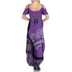 Custom Hobart Hurricanes Summer Maxi Dress Indigenous Art - Grunge Style