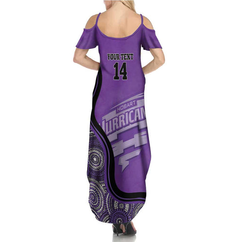 Custom Hobart Hurricanes Summer Maxi Dress Indigenous Art - Grunge Style