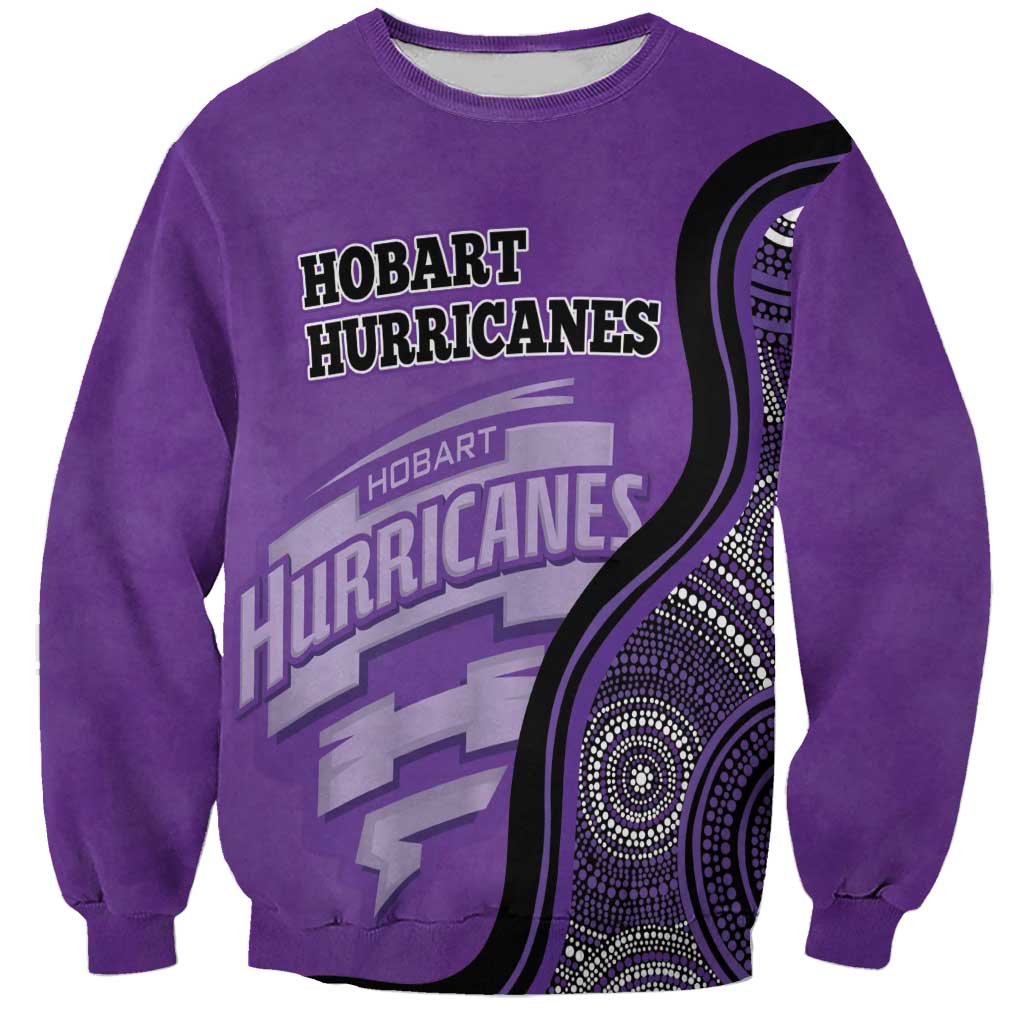 Custom Hobart Hurricanes Sweatshirt Indigenous Art - Grunge Style