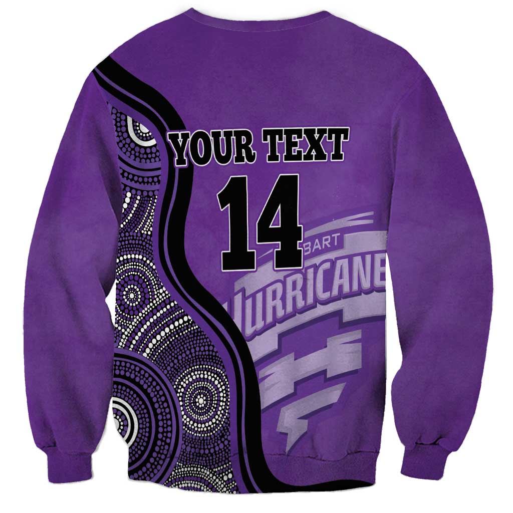 Custom Hobart Hurricanes Sweatshirt Indigenous Art - Grunge Style