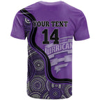 Custom Hobart Hurricanes T Shirt Indigenous Art - Grunge Style