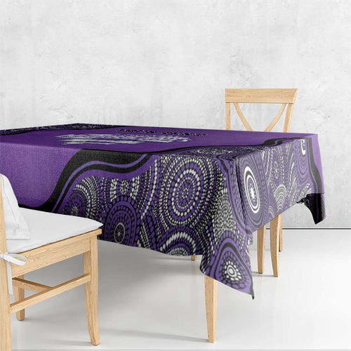 Custom Hobart Hurricanes Tablecloth Indigenous Art - Grunge Style
