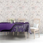 Custom Hobart Hurricanes Tablecloth Indigenous Art - Grunge Style