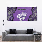 Custom Hobart Hurricanes Tapestry Indigenous Art - Grunge Style