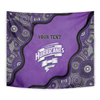 Custom Hobart Hurricanes Tapestry Indigenous Art - Grunge Style