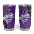 Custom Hobart Hurricanes Tumbler Cup Indigenous Art - Grunge Style