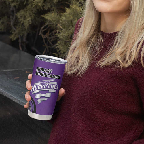 Custom Hobart Hurricanes Tumbler Cup Indigenous Art - Grunge Style