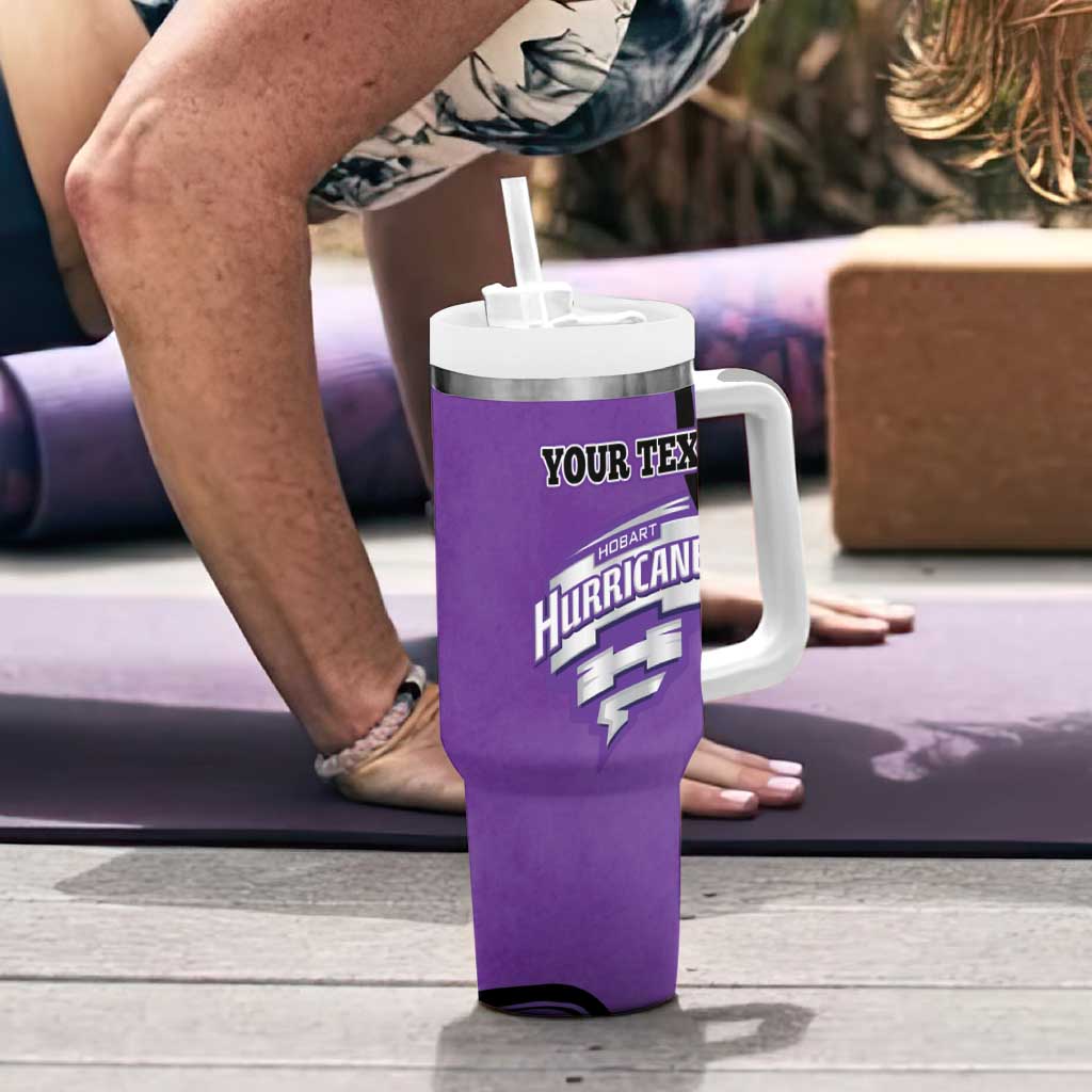 Custom Hobart Hurricanes Tumbler With Handle Indigenous Art - Grunge Style