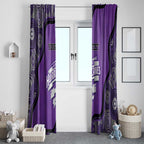 Custom Hobart Hurricanes Window Curtain Indigenous Art - Grunge Style