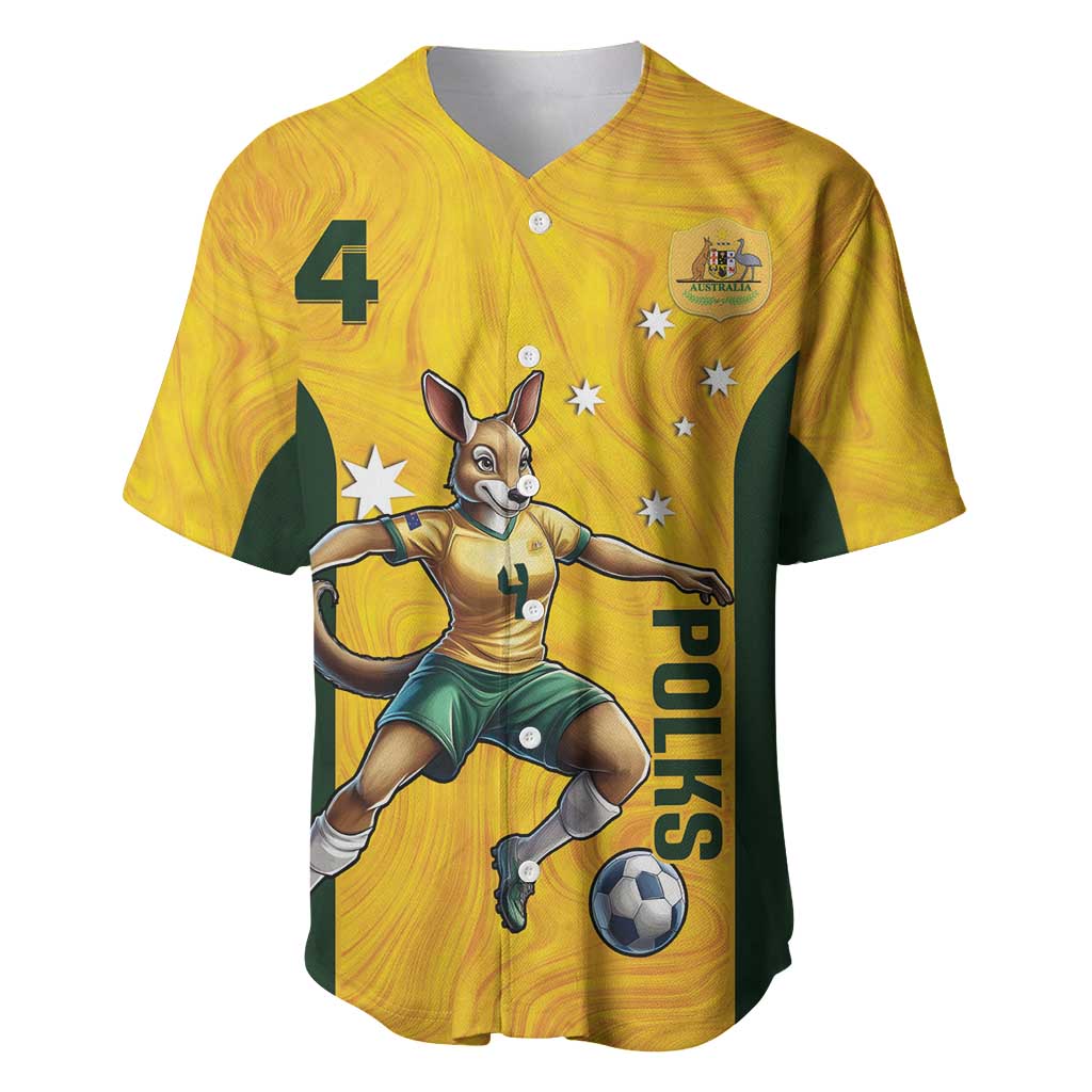 Polkinghorne Australia Matildas Baseball Jersey 2024 Thank You Polks