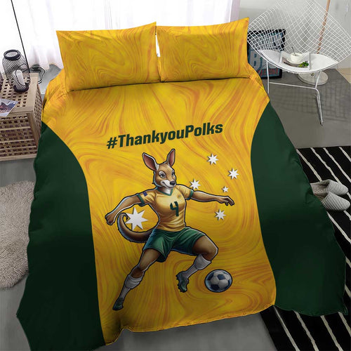 Polkinghorne Australia Matildas Bedding Set 2024 Thank You Polks