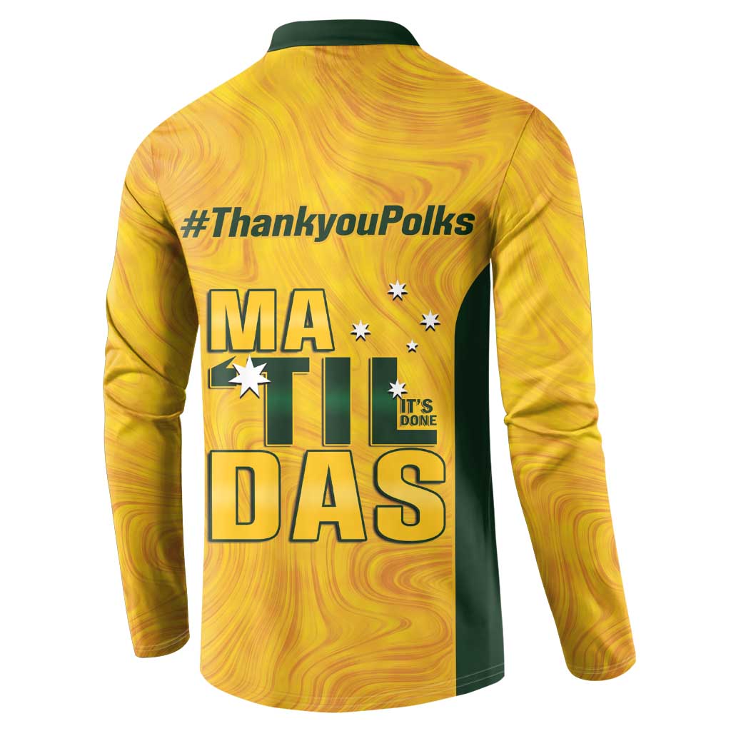 Polkinghorne Australia Matildas Button Sweatshirt 2024 Thank You Polks