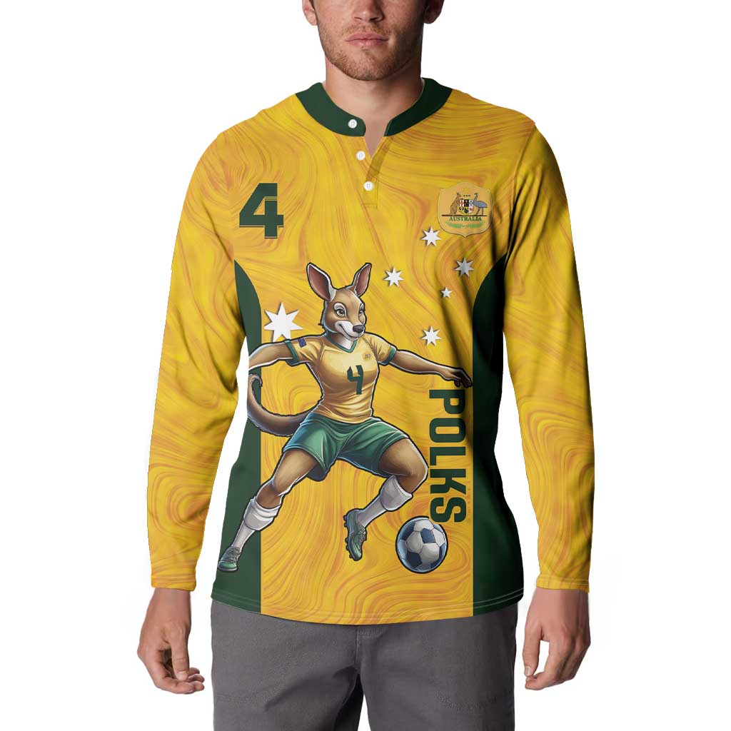 Polkinghorne Australia Matildas Button Sweatshirt 2024 Thank You Polks