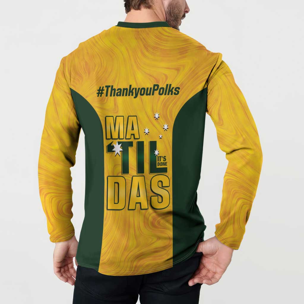 Polkinghorne Australia Matildas Button Sweatshirt 2024 Thank You Polks