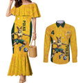 Polkinghorne Australia Matildas Couples Matching Mermaid Dress and Long Sleeve Button Shirt 2024 Thank You Polks