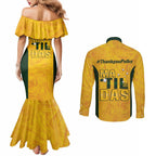 Polkinghorne Australia Matildas Couples Matching Mermaid Dress and Long Sleeve Button Shirt 2024 Thank You Polks
