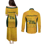 Polkinghorne Australia Matildas Couples Matching Puletasi and Long Sleeve Button Shirt 2024 Thank You Polks