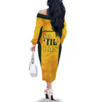 Polkinghorne Australia Matildas Family Matching Off The Shoulder Long Sleeve Dress and Hawaiian Shirt 2024 Thank You Polks