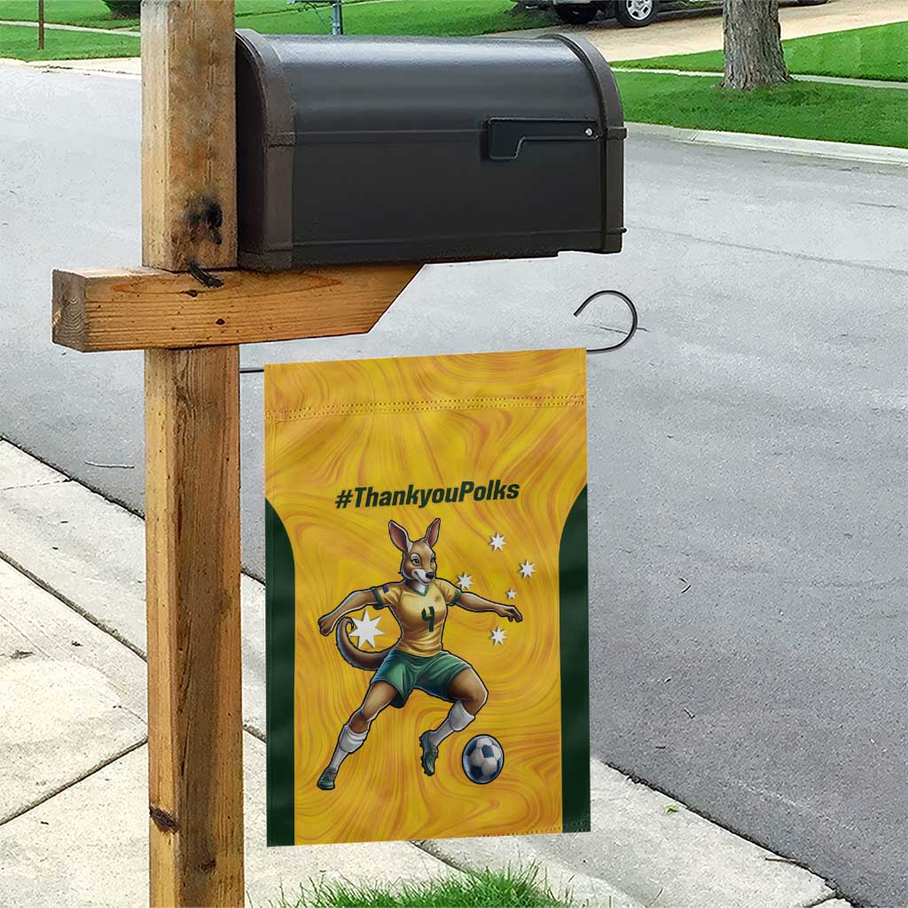 Polkinghorne Australia Matildas Garden Flag 2024 Thank You Polks