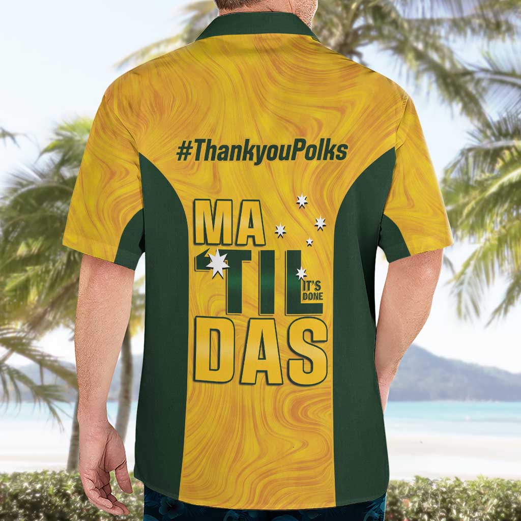 Polkinghorne Australia Matildas Hawaiian Shirt 2024 Thank You Polks