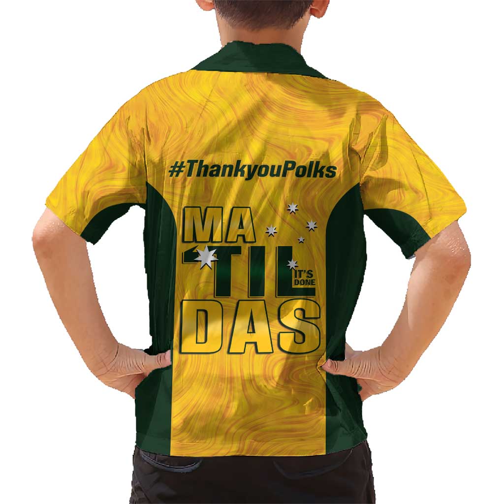 Polkinghorne Australia Matildas Hawaiian Shirt 2024 Thank You Polks