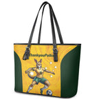Polkinghorne Australia Matildas Leather Tote Bag 2024 Thank You Polks