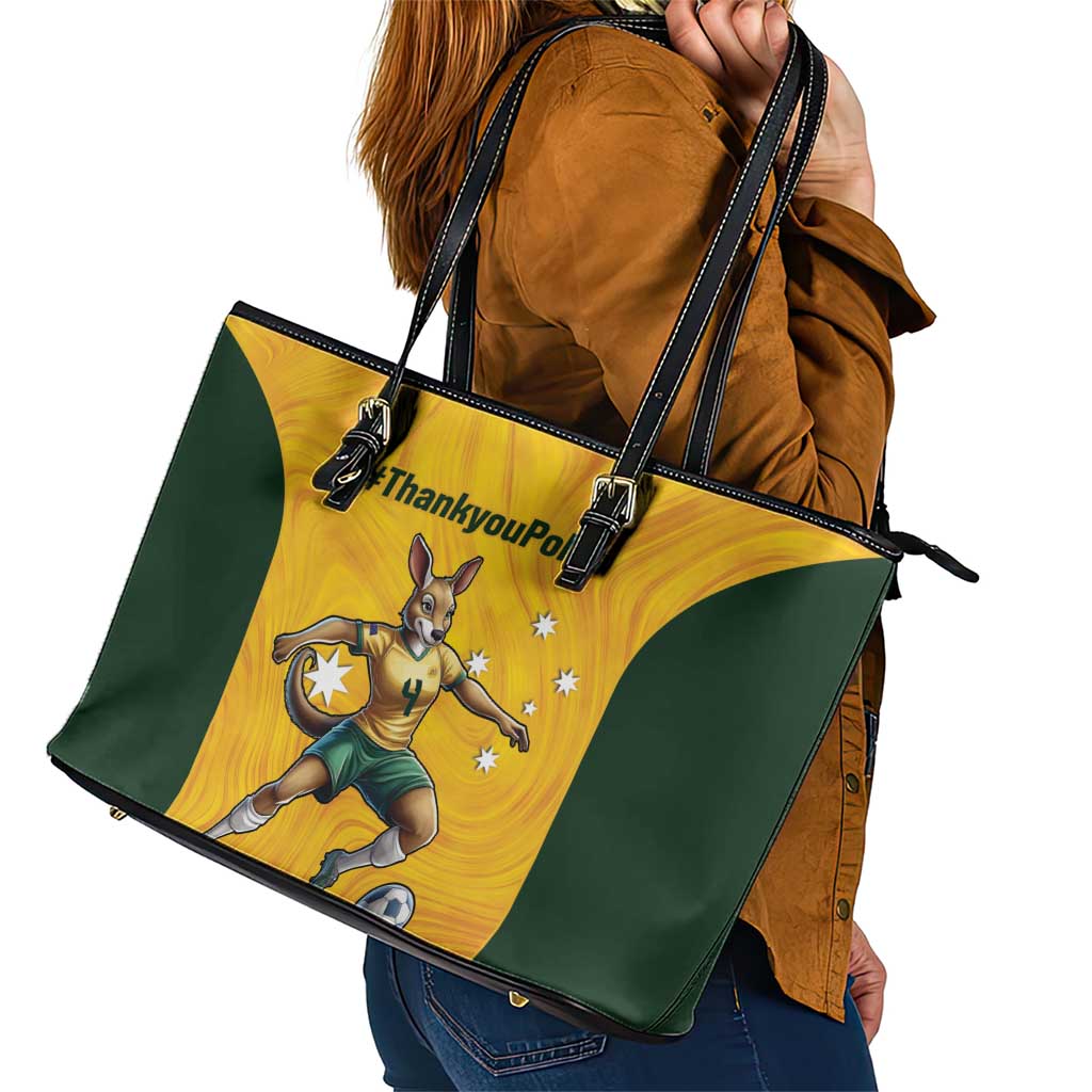 Polkinghorne Australia Matildas Leather Tote Bag 2024 Thank You Polks