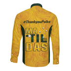 Polkinghorne Australia Matildas Long Sleeve Button Shirt 2024 Thank You Polks