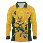 Polkinghorne Australia Matildas Long Sleeve Polo Shirt 2024 Thank You Polks