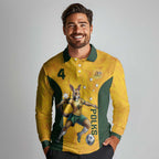 Polkinghorne Australia Matildas Long Sleeve Polo Shirt 2024 Thank You Polks