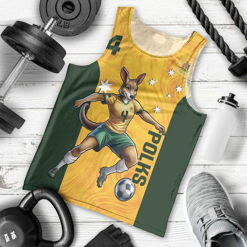 Polkinghorne Australia Matildas Men Tank Top 2024 Thank You Polks