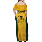 Polkinghorne Australia Matildas Off Shoulder Maxi Dress 2024 Thank You Polks