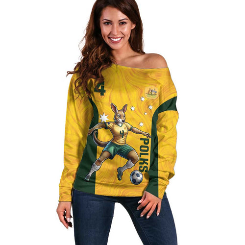 Polkinghorne Australia Matildas Off Shoulder Sweater 2024 Thank You Polks