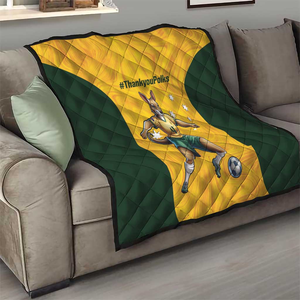 Polkinghorne Australia Matildas Quilt 2024 Thank You Polks