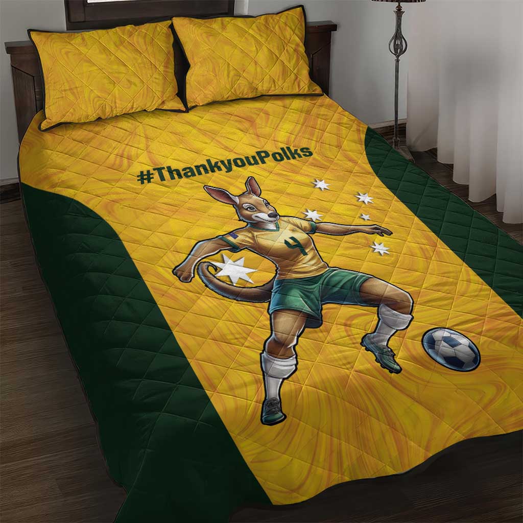 Polkinghorne Australia Matildas Quilt Bed Set 2024 Thank You Polks