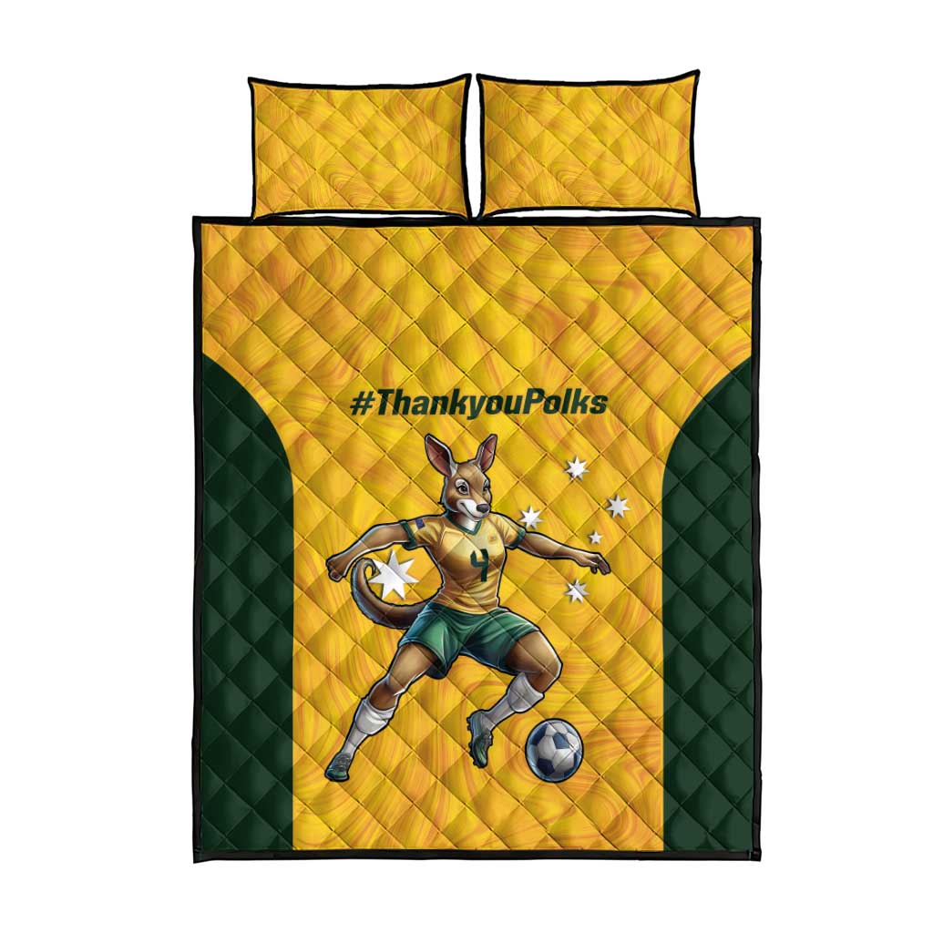 Polkinghorne Australia Matildas Quilt Bed Set 2024 Thank You Polks