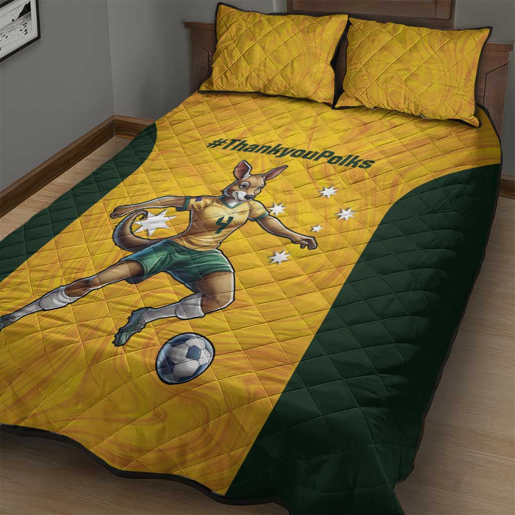 Polkinghorne Australia Matildas Quilt Bed Set 2024 Thank You Polks