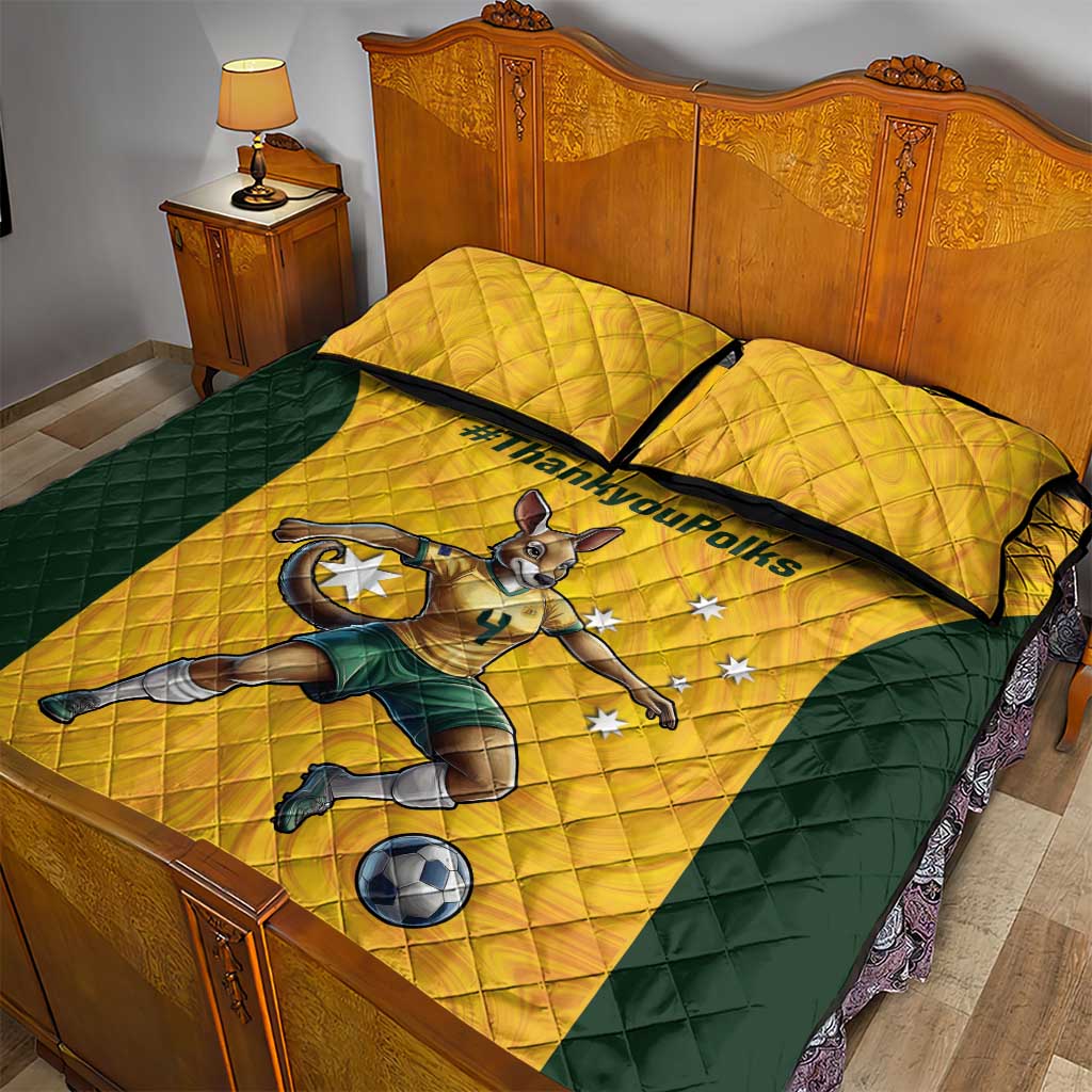Polkinghorne Australia Matildas Quilt Bed Set 2024 Thank You Polks