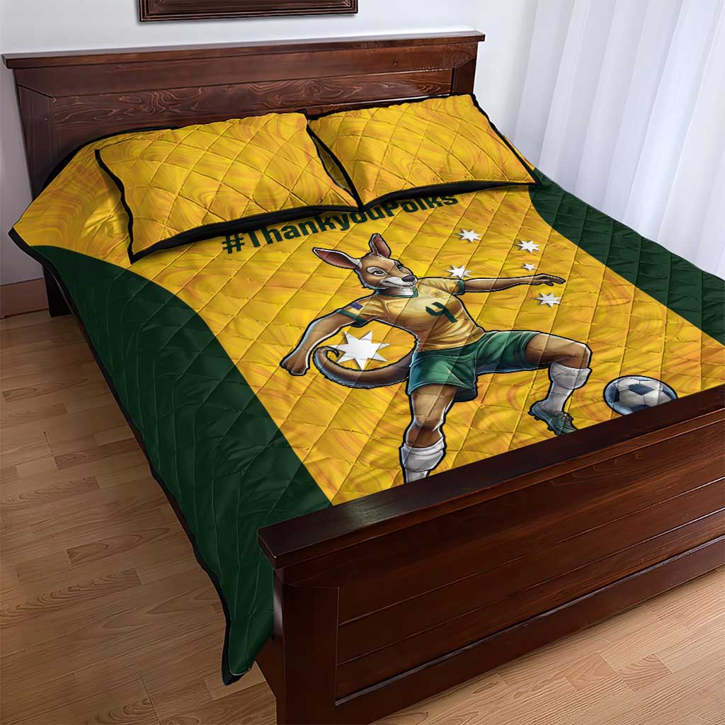Polkinghorne Australia Matildas Quilt Bed Set 2024 Thank You Polks
