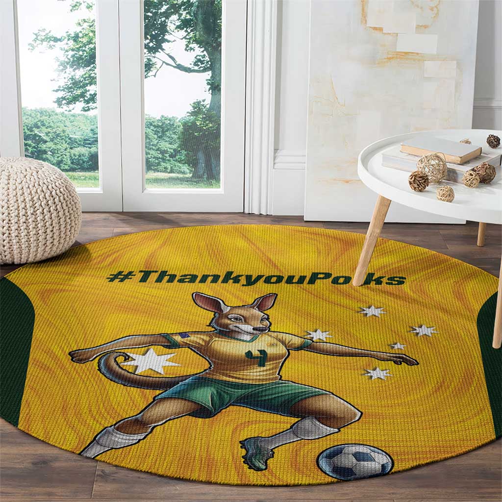 Polkinghorne Australia Matildas Round Carpet 2024 Thank You Polks