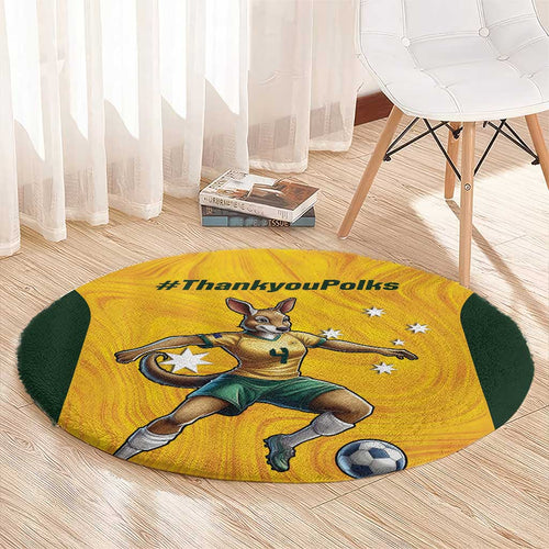 Polkinghorne Australia Matildas Round Carpet 2024 Thank You Polks