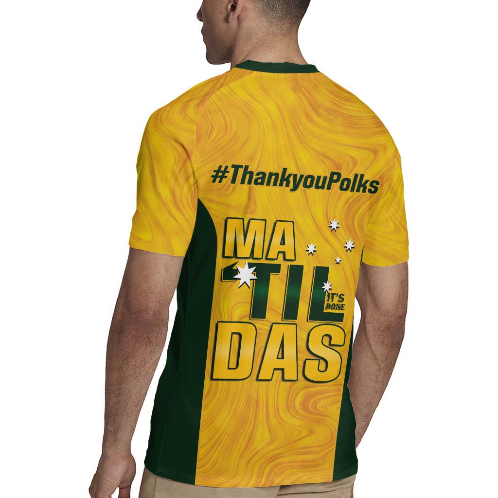 Polkinghorne Australia Matildas Rugby Jersey 2024 Thank You Polks