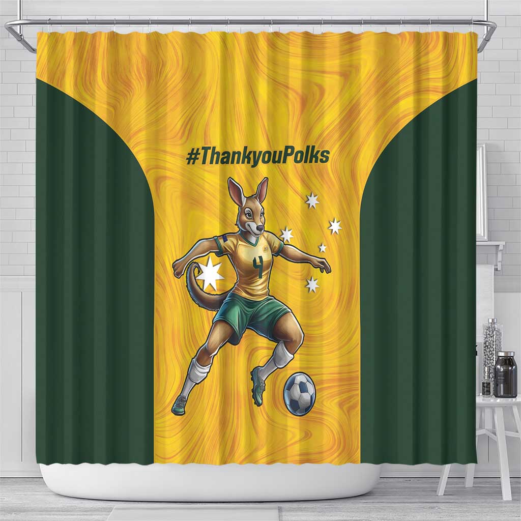 Polkinghorne Australia Matildas Shower Curtain 2024 Thank You Polks