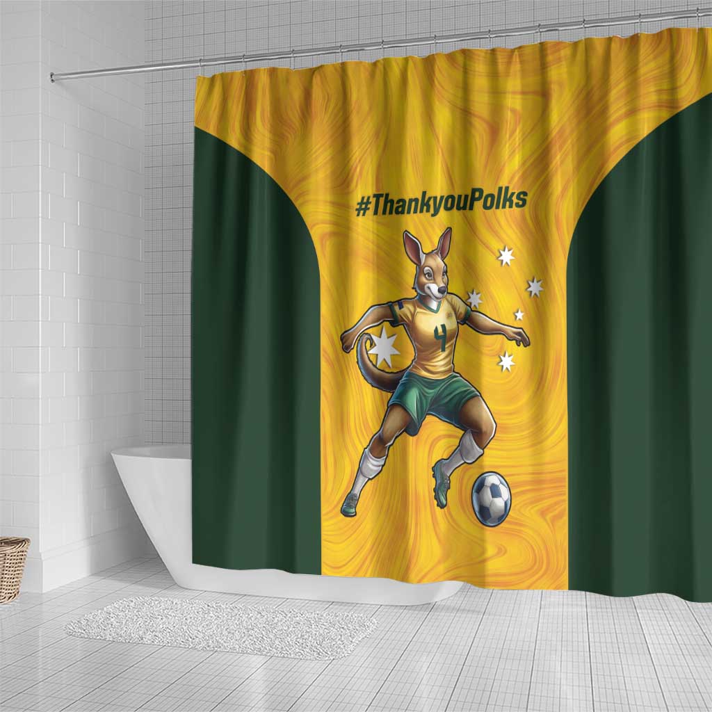 Polkinghorne Australia Matildas Shower Curtain 2024 Thank You Polks